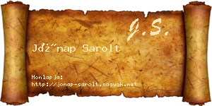 Jónap Sarolt névjegykártya